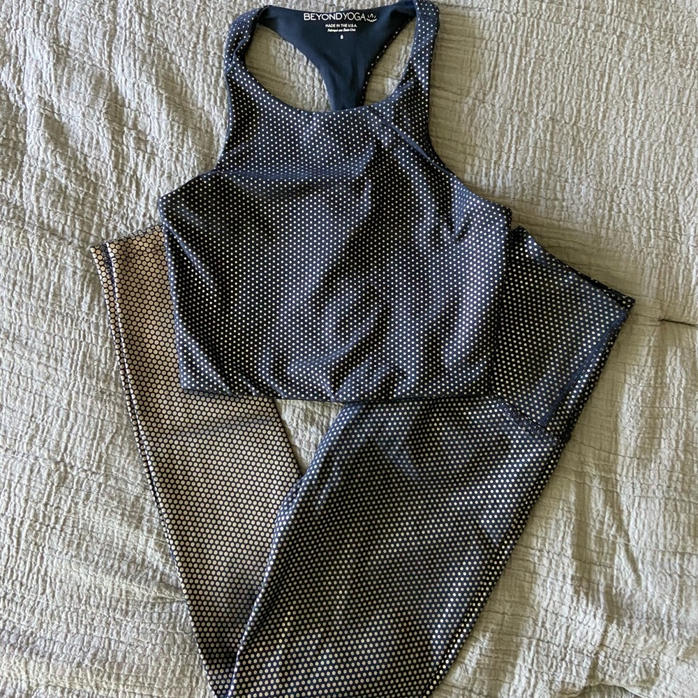 Beyond Yoga Leggings and Crop Top